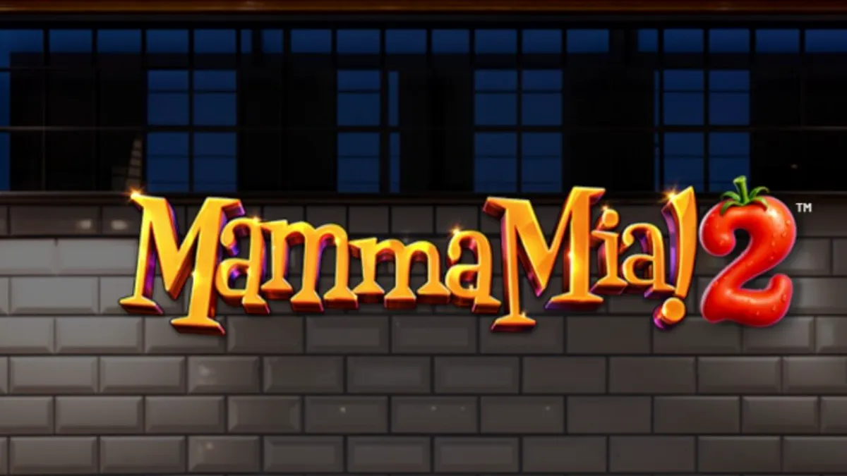 Mamma Mia 2 slot game interface na may temang Italian kitchen